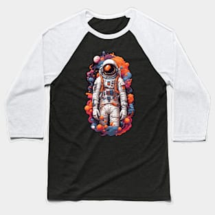 Colorful astronaut Baseball T-Shirt